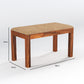 Modern Solid Wood Dining Bench with Upholstered Top