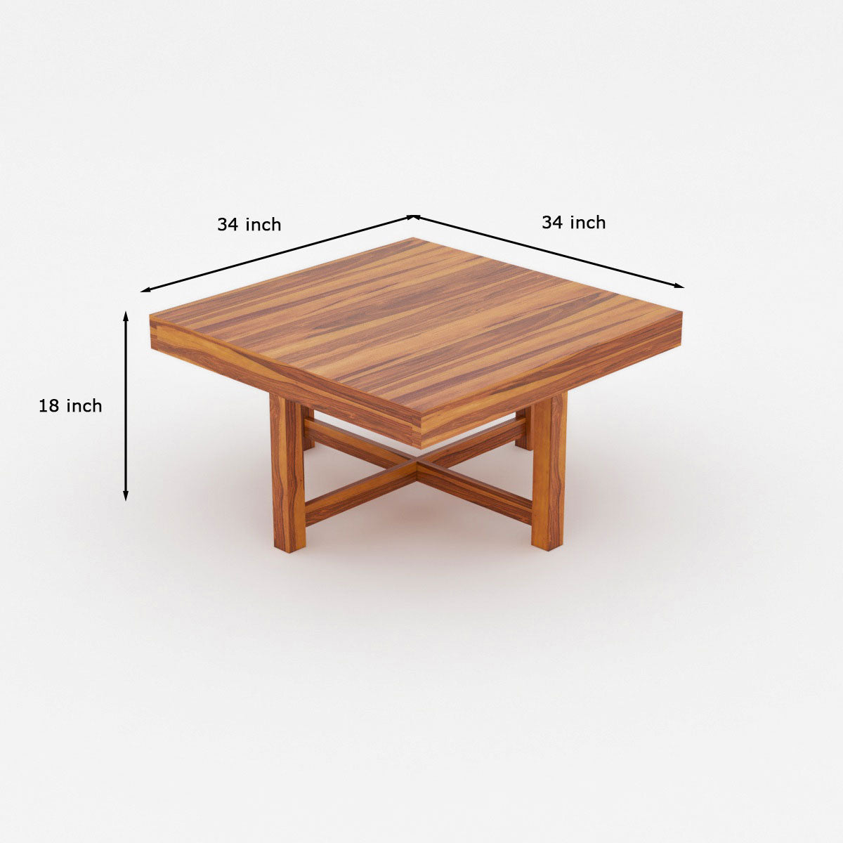 Solid Wood Multipurpose Coffee Table & Stool Se