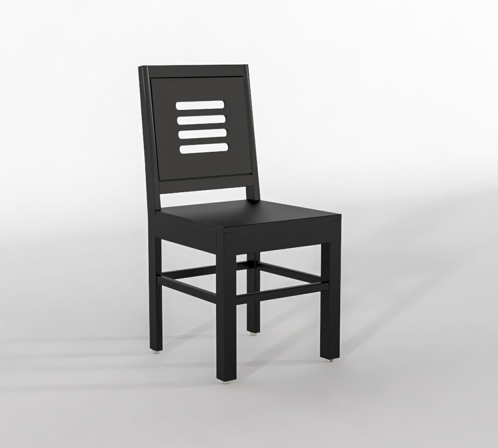 Solid Wood 4 Seater Dining Table Set with 4 Wooden Chairs