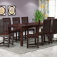 Premium Solid Wood 6 Seater Dining Table Set with Slatted Back Chairs