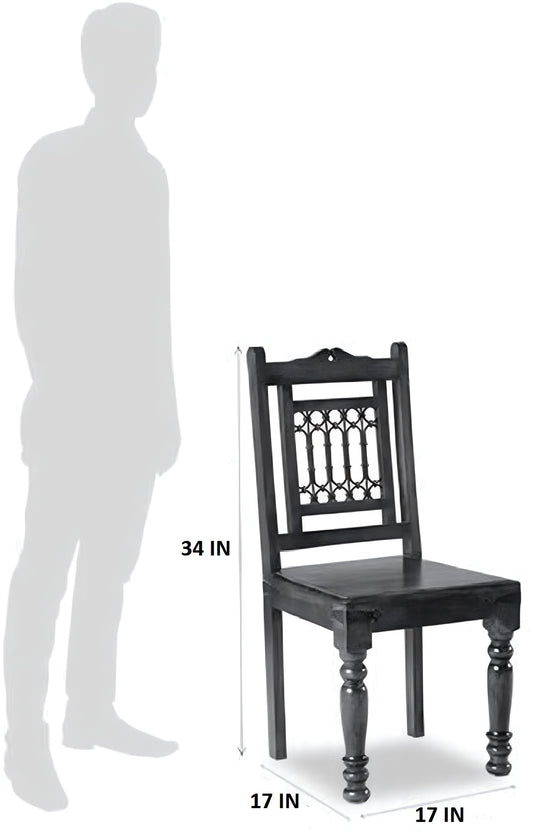 Classic Handcrafted Sheesham Wood Dining Table Set (6 Seater)
