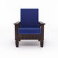 Solid Wood 5 Seater Sofa Set (3 Seater + 2 Single Seaters) | Natural & Walnut Finish with Cushioned Comfort