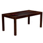Premium Solid Wood 6 Seater Dining Table Set with Slatted Back Chairs