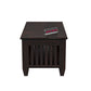 Solid Wood Coffee Table with Open Shelf – Modern Living Room Center Table