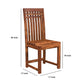 Premium Solid Wood 6 Seater Dining Table Set with Slatted Back Chairs