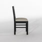 Solid Wood 4 Seater Dining Table Set with Cushioned Chairs