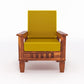 Premium Solid Wood 6 Seater Sofa Set (3+2+1) with Cushioned Seating | Natural & Walnut Finish