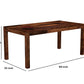 Premium Solid Wood 6 Seater Dining Table Set with Slatted Back Chairs