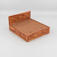 Solid Wood Storage Bed with Designer Panel Headboard – King Size Wooden Bed