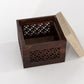 Handcrafted Solid Wood Coffee Table with Carved Ottoman Stools