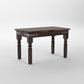 Solid Wood 4 Seater Dining Table Set with 3 Chairs & 1 Bench