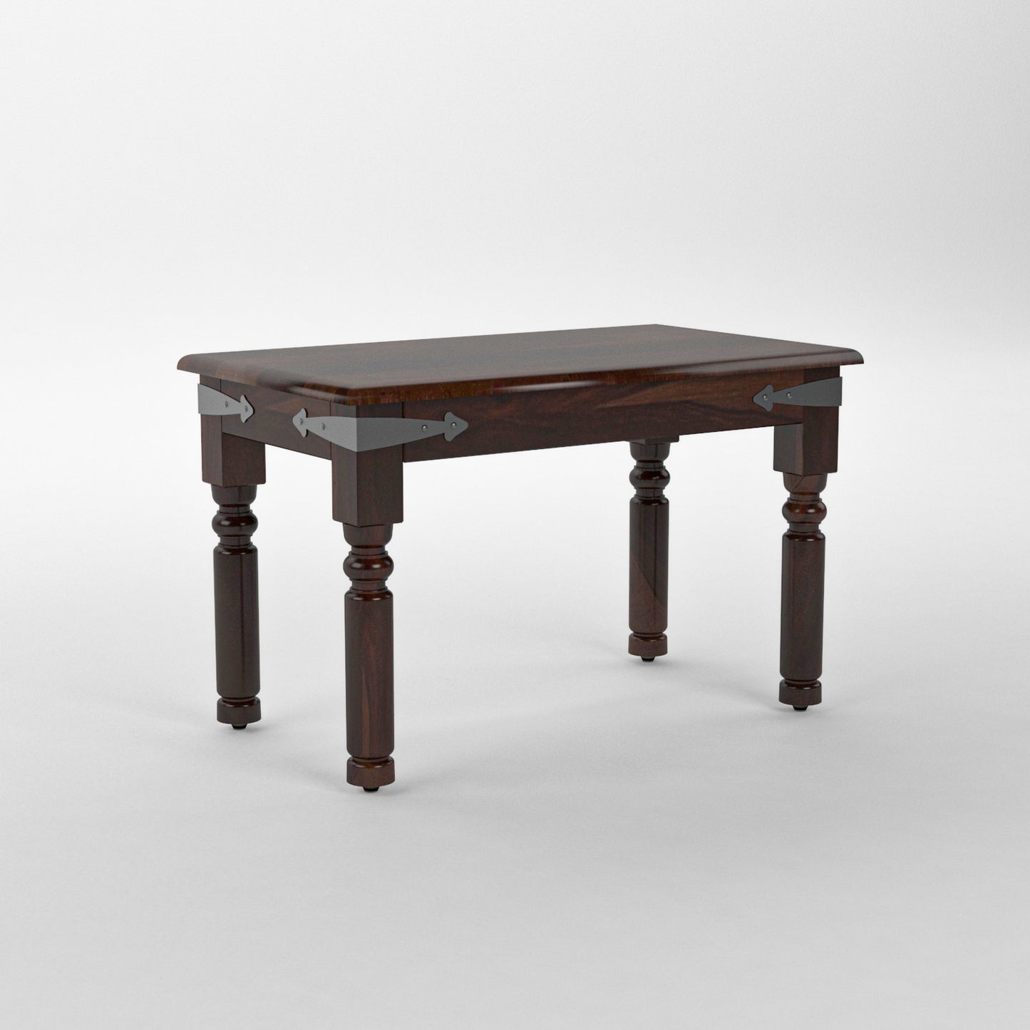 Solid Wood 4 Seater Dining Table Set with 3 Chairs & 1 Bench