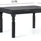 Classic Handcrafted Sheesham Wood Dining Table Set (6 Seater)