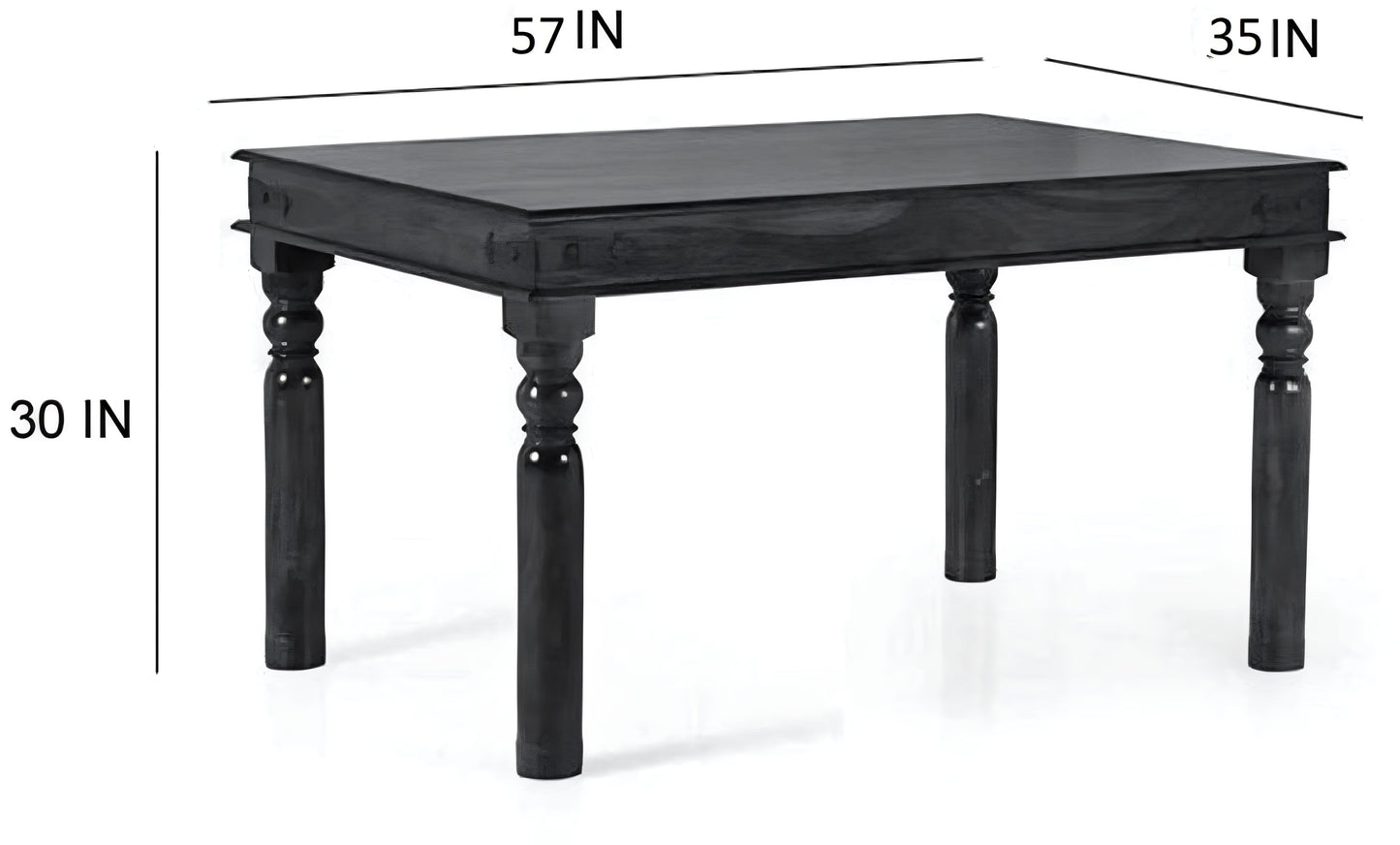 Classic Handcrafted Sheesham Wood Dining Table Set (6 Seater)