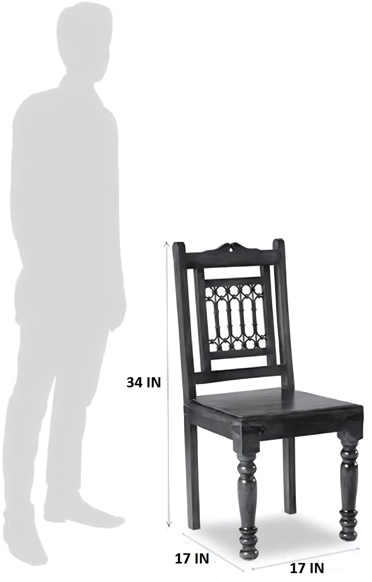 Classic Handcrafted Sheesham Wood Dining Table Set (6 Seater)