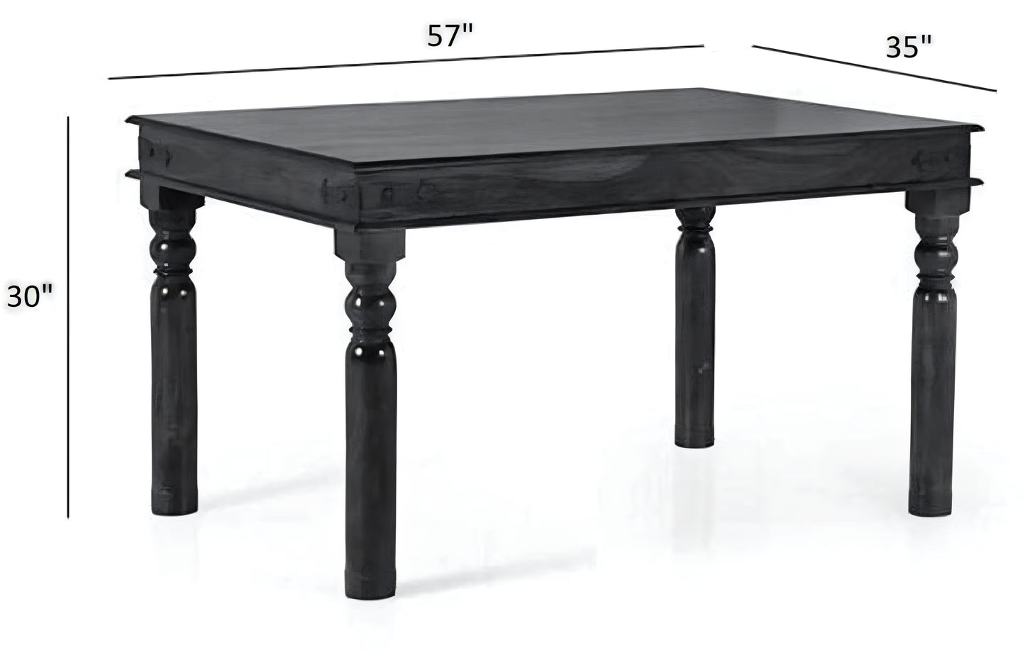 Classic Handcrafted Sheesham Wood Dining Table Set (6 Seater)