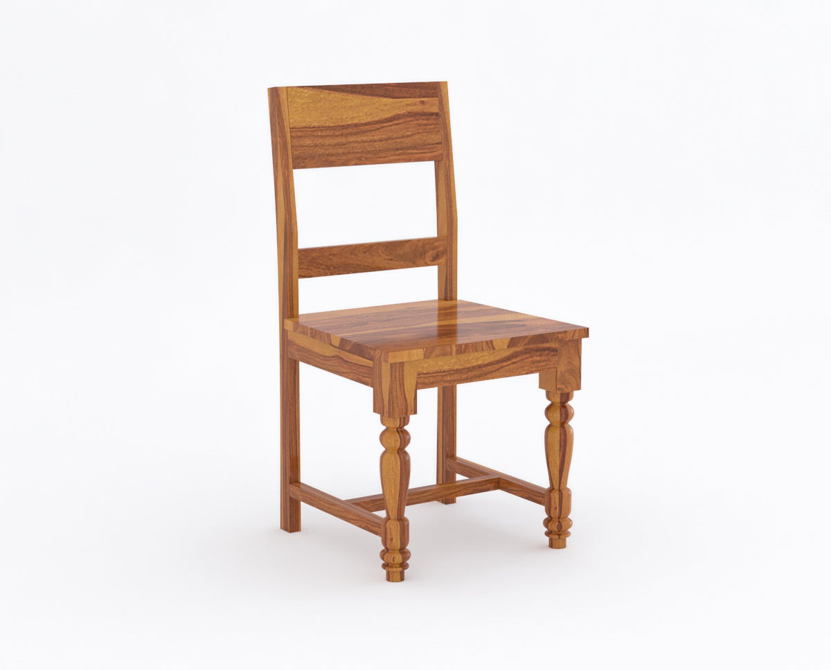 Solid Sheesham Wood Study Table with Storage & Matching Chair