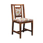 Solid Wood 4 Seater Dining Table Set with 4 Cushioned Chairs