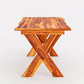 Solid Wood 4 Seater Dining Table Set with 3 Chairs and 1 Bench