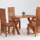 Solid Wood 4 Seater Dining Table Set with 4 Chairs