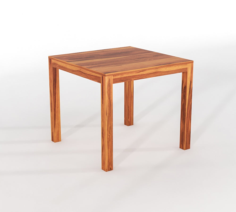 Solid Wood 4 Seater Dining Table Set with 4 Wooden Chairs