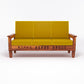 Solid Wood 5 Seater Sofa Set (3 Seater + 2 Single Seaters) | Natural & Walnut Finish with Cushioned Comfort