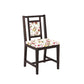 Solid Wood 4 Seater Dining Table Set with 4 Cushioned Chairs