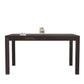 Solid Wood 4 Seater Dining Table Set with 4 Cushioned Chairs
