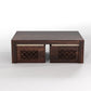 Solid Wood Coffee Table with 4 Stools