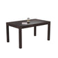 Solid Wood 4 Seater Dining Table Set with 4 Cushioned Chairs