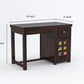 Solid Sheesham Wood Study Table with Storage & Matching Chair