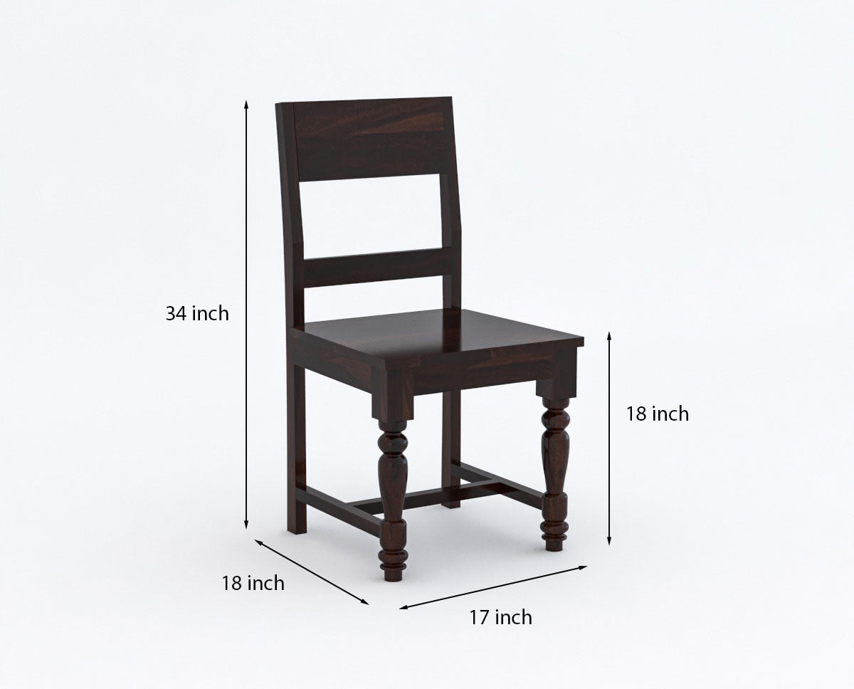 Solid Sheesham Wood Study Table with Storage & Matching Chair