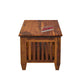 Solid Wood Coffee Table with Open Shelf – Modern Living Room Center Table