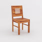 Solid Wood 4 Seater Dining Table Set with Cushioned Chairs
