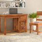 Solid Sheesham Wood Study Table with Storage & Matching Chair