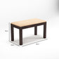 Modern Solid Wood Dining Bench with Upholstered Top