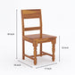 Solid Sheesham Wood Study Table with Storage & Matching Chair