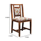 Solid Wood 4 Seater Dining Table Set with 4 Cushioned Chairs