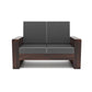 Solid Wood 7 Seater Sofa Set (3+2+2) | Natural & Walnut Finish Wooden Sofa with Cushions