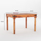 Solid Wood 4 Seater Dining Table Set with 3 Chairs & 1 Bench