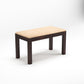 Modern Solid Wood Dining Bench with Upholstered Top