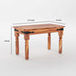 Solid Wood 4 Seater Dining Table Set with 3 Chairs & 1 Bench