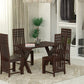 Solid Wood 4 Seater Dining Table Set with 4 Chairs