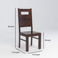 Solid Wood 4 Seater Dining Table Set with Modern Chairs