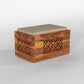 Solid Wood Coffee Table with 4 Stools