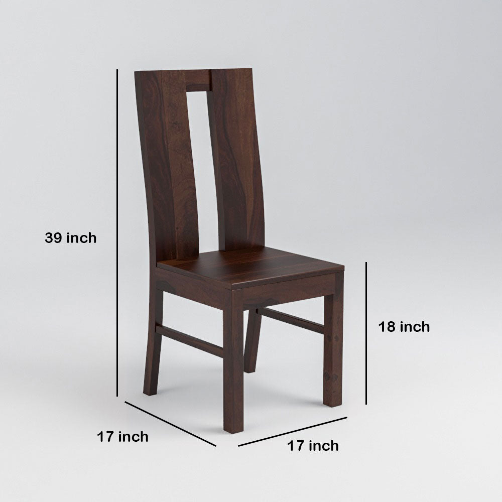Solid Wood 4 Seater Dining Table Set | 4 Chairs