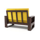 Solid Wood 6 Seater Sofa Set (3+2+1) | Natural & Walnut Finish Wooden Sofa with Cushions