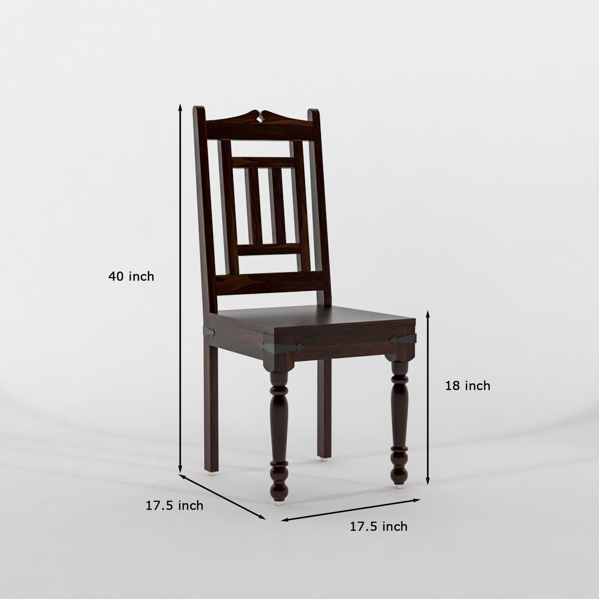 Solid Wood 4 Seater Dining Table Set with Chairs