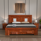 Luxury King Size Wooden Storage Bed for bedroom