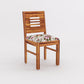 Solid Wood 4 Seater Dining Table Set with Foam Cushioned Chairs
